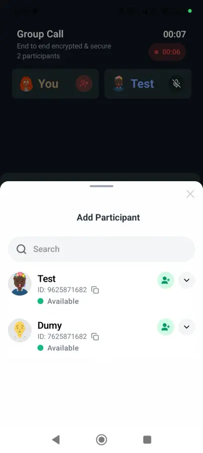 KVCall interface 6