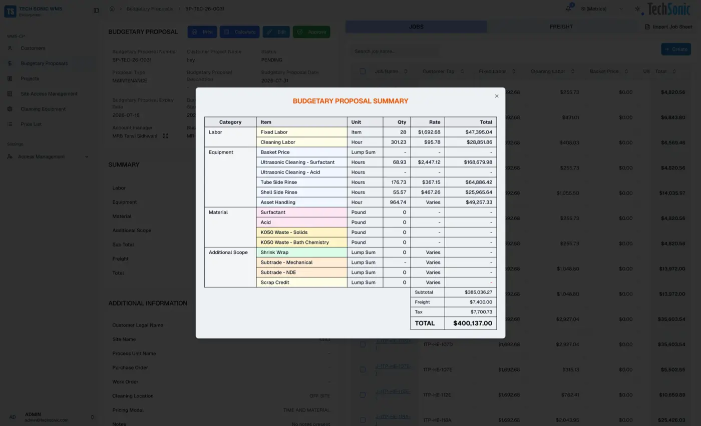 Washpad Monitoring Platform interface 6