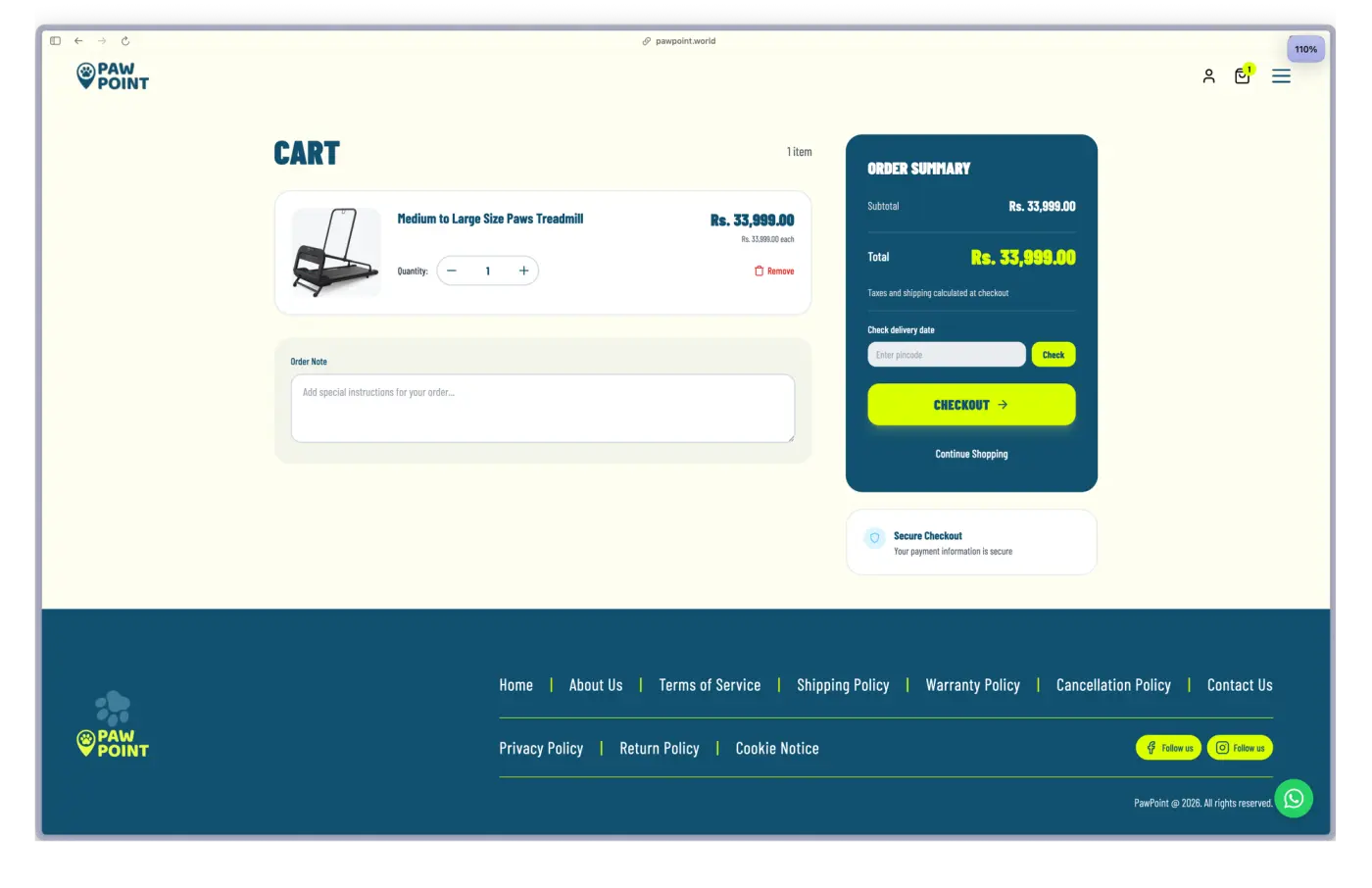 PawPoint interface 6