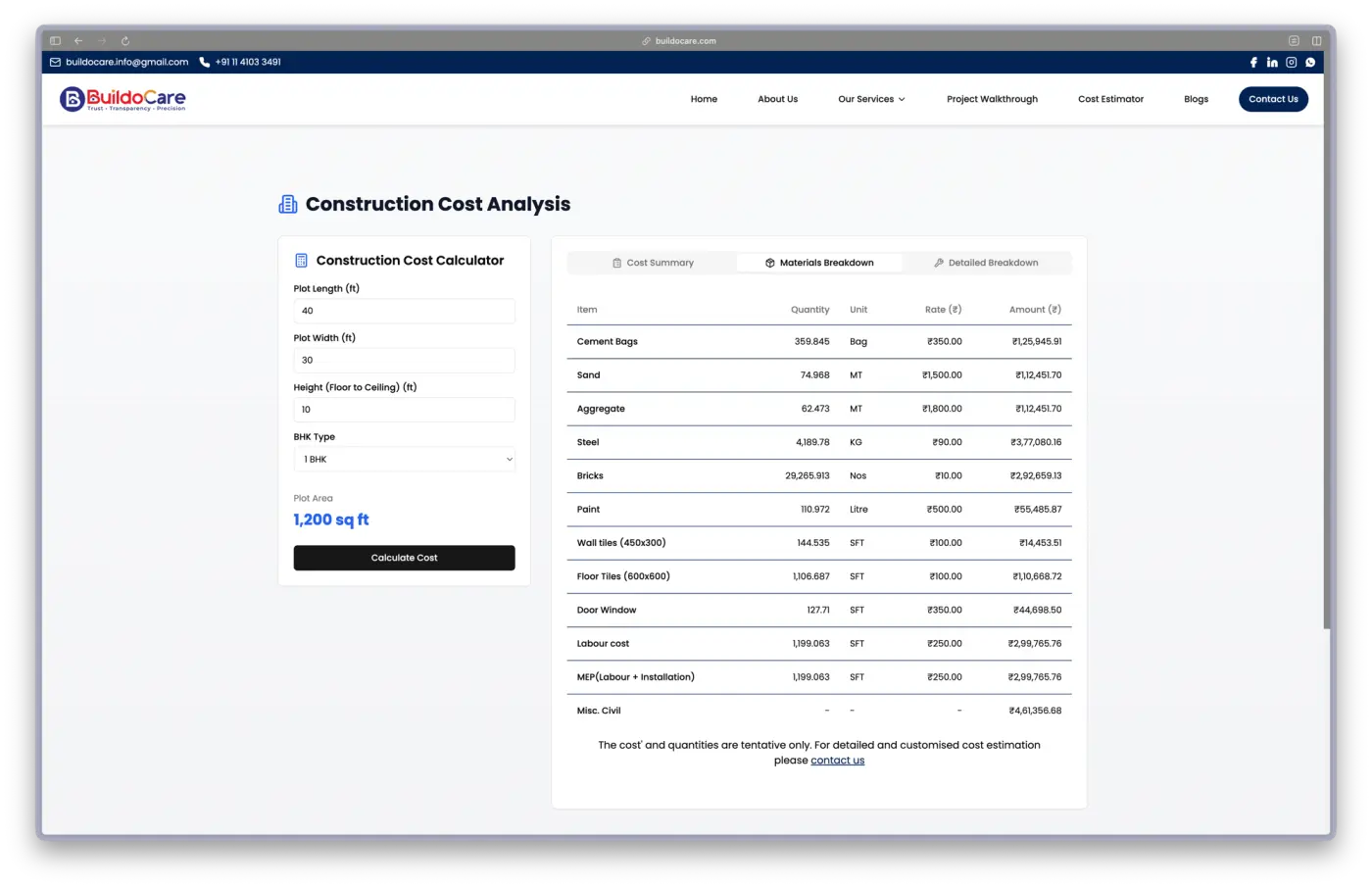 BuildoCare interface 4