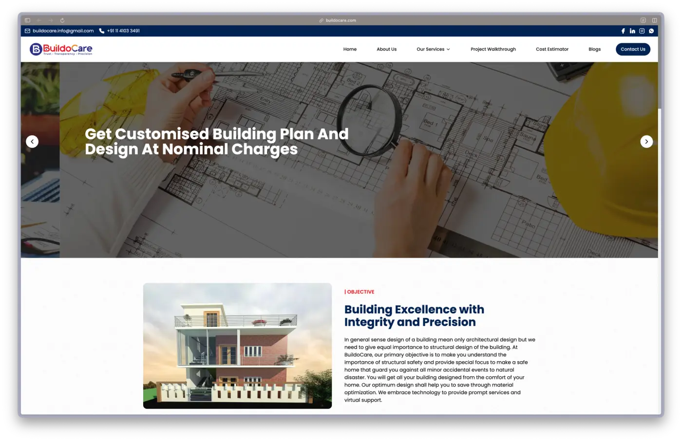 BuildoCare interface 2