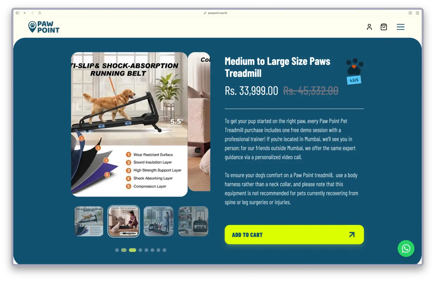 PawPoint interface 4